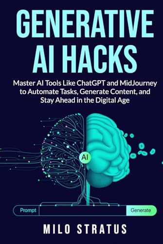 Generative AI Hacks: Master AI Tools Like ChatGPT and MidJourney to Automate Tasks, Generate Content, and Stay Ahead in the Digital Age
