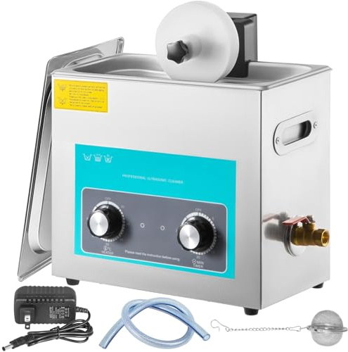 Ultrasonic Vinyl Record Cleaner Machine 6L Capacity 40kHz Frequency Deep Cleaning for Optimal Sound Quality Restore Your Vinyl Records Enhance Music Experience Preserve Your Collection Effortlessly