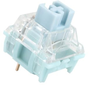 ExotiCore TTC Bluish White V2 Switch, Silencioso Táctil Prelubricado para Teclado Mecánico(70PCS)