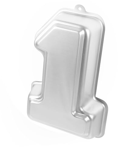FUNNETOYU Molde Fácil de Limpiar y Desmoldar con Forma de Dígito de Aleación de Aluminio para Pastel de Cumpleaños Adecuado para Repostería Cocina y Elaboración de Pasteles