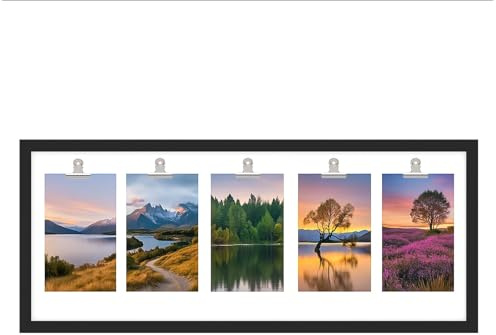 JF HOME BLISS 25x10 Inch Modern Panoramic Frame, Wall Hanging Panoramic Picture Frames, Black Frames for Home Décor Wall Decoration (1 pcs)