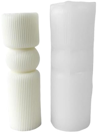 Moule cylindrique réutilisable en silicone pour décoration d'intérieur, aromathérapie, bijoux, fabrication de cadeaux créatifs