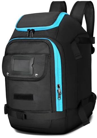 LCQSYE Skischuhtasche mit Helmfach 50-Liter-Outdoor-Skitasche, großes Fassungsvermögen, wasserdicht, atmungsaktiv, mit Stauraum für Skischuhe, Helm, Jacke und Skier. Skischuhtasche
