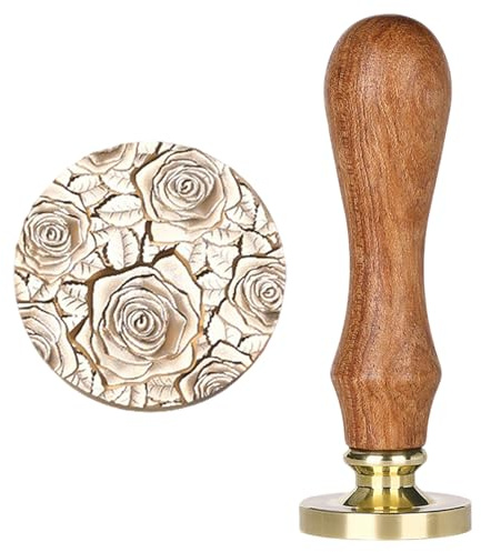 Siegelstempel, Mehrere Musteroptionen, Wachssiegel Stempel Set, Ausgestattet mit einem Griff, für Hochzeiten, Einladungskarten, Geschenkdekoration, Hochzeitseinladungen Brief Karte