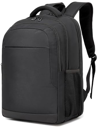 Shavont Zaino Porta PC 15,6 Pollici Uomo Donna, Zaino Business da Lavoro con Scomparto Laptop Apribile a 180°, Leggero con Tasca Antifurto, per Ufficio Università Viaggio Pendolari (Nero)