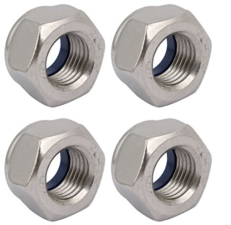 sourcing karta 4 st mutter självlåsande mutter M14 x 1,5 mm metrisk gänga hög 304 sexkantiga