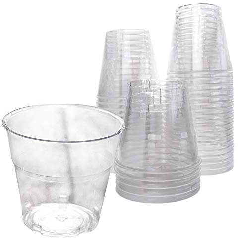 PZ 50 BICCHIERE TRASPARENTI DA 160 ML PER ACQUA, BEVANDE FREDDE E CALDE, BICCHIERI MONOUSO TRASPARENTI IDEALI PER RISTORANTI E BAR