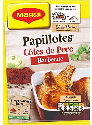 NESTLE MAGGI - Papillote Côtes De Porc Goût Barbecue 28G - Lot De 2 - meilleure offre