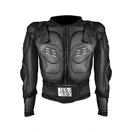 MAOTN Herren Motocross rüstungsanzug,Brust rücken beschützer Gear Panzer,MTB Protektor lokomotive Racing Motorrad schutzschutz,protektorenjacke,Skating ski schutzausrüstung,Black,4XL