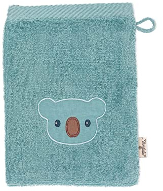 Sterntaler Baby Unisex Waschhandschuh Baby GOTS Doppelpack Waschhandschuhe Kalla - Waschlappen Kinder, Babywaschlappen - Bio - blau meliert
