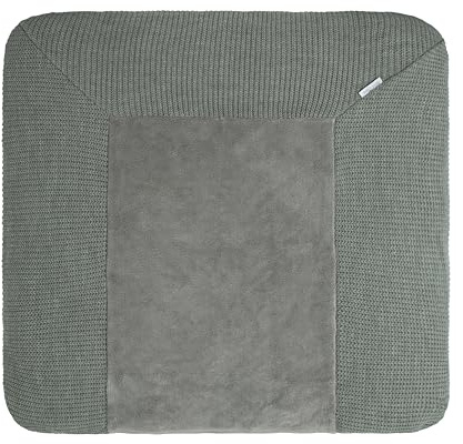 Baby's Only - Baby Wickelauflagenbezug 75x85 cm - Wickelauflage Hope - Strickbezug für Wickelunterlage - Bezug für Jungen und Mädchen - Urban Green