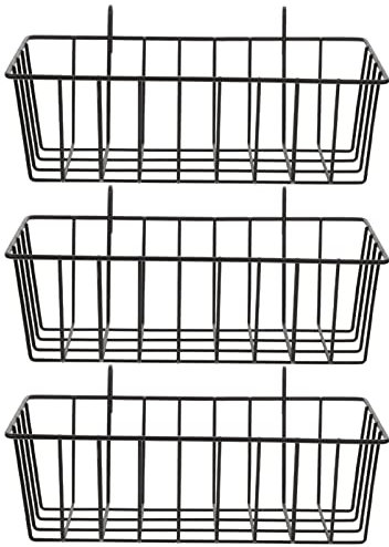UPKOCH 3stücke Hängende Drahtkörbe Aus Eisen Durchbrochene Wandkörbe Zum Aufhängen Multifunktionales Regal Für Kleinigkeiten Praktische Ordnungshilfe Für Badezimmer Und Küche