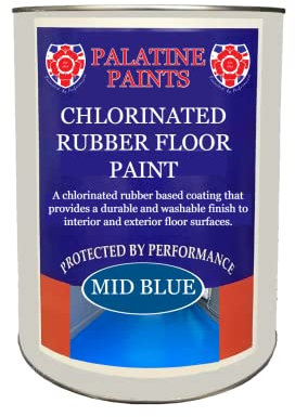 Palatine Chlorinated Rubber Floor Paint - Interior and Exterior Floor Paint - 5L (Tile Red)