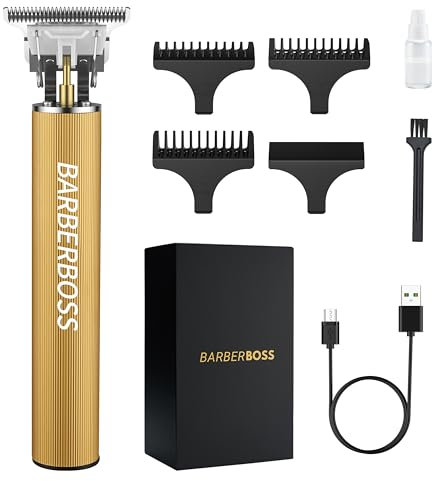 BarberBoss Professional Beard Trimmer Men: Hair Clippers for Men's Haircut, Hair Trimmer Men's, Precision Detail Groomer, QR-2069