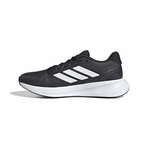 adidas Mujer Runfalcon 5 Wide Running Shoes, Core Black/Cloud White/Core Black, 36 EU