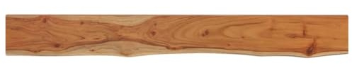 vidaXL Wandregal 160x20x3,8 cm Rechteckig Massivholz Akazie Baumkante