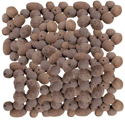 BESPORTBLE Blähton Tonkiesel 1 Kg Drainage Kiesel für Topfpflanzen Aquarium Wasserspeicher Keramsit Atmungsaktives Pflanzenschützendes Substrat für Garten Terrasse Hydrokultur