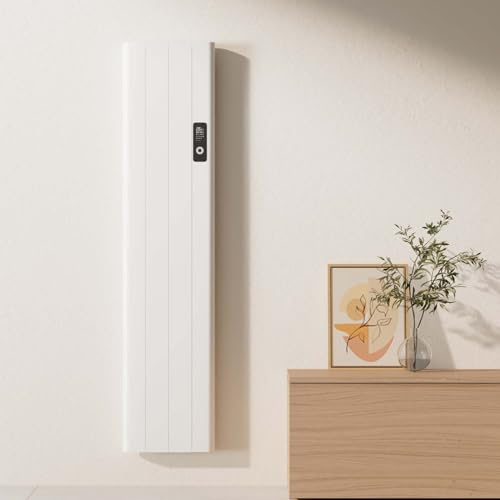 EMKE Chauffage Électrique Mural, 1000 Watt, Blanc,Affichage LCD | Chauffage d'Appoint, Fonction APP WiFi, Chauffage Économe en Énergie