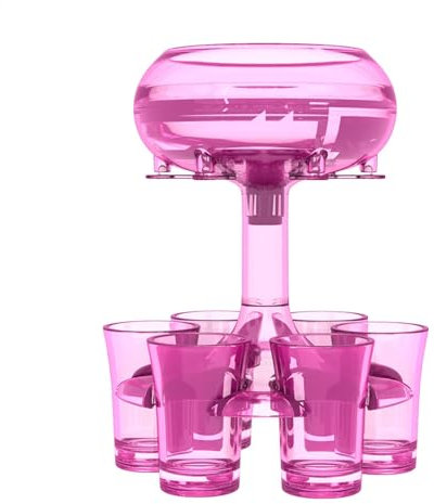 Dispensador de vasos de chupito acrílico, soporte para verter vino, dispensador de vasos de chupito para jugo, cerveza, café, té