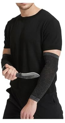 OUHFCASN Protector de brazo reforzado resistente a cortes y a puñaladas. Ligero, transpirable, resistente al sol y cómodo. Protector de brazo anticortes. para protección extrema