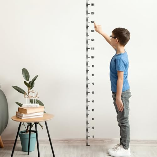 3 Stück Messlatte für Kinder, Wandtabelle für Kinder, Höhenmessung, Aufkleber, Höhenanzeige, selbstklebende Wand, für Schlafzimmer, Kindergärten Dekor