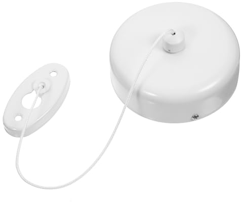 PRETYZOOM Fil à Linge Rétractable Intérieur en Nylon 3 Mètres Base en Acier Inoxydable, Corde Résistante et Facile à Ranger, pour Salle de Bain ou Randonnée