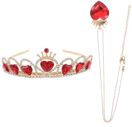 BAZEITFLOW Couronne de Mariage Élégante en Alliage Léger avec Cristaux en Forme de Cœur, Tiare Romantique et Polyvalente pour Femmes Lors D'occasions Spéciales et Anniversaires