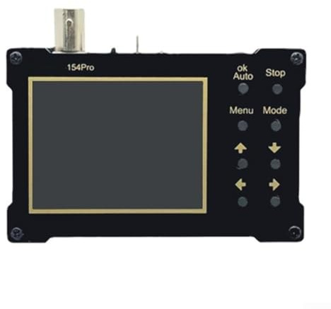 DSO154Pro Digitales Oszilloskop mit 6,1 cm (2,4 Zoll) Farb-TFT-LCD-Display, 40 MSa/s Abtastrate, 18 MHz Bandbreite, integriertem Signalgenerator, ARM+FPGA+ADC