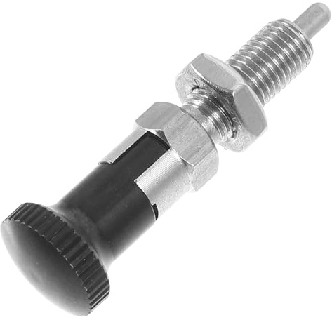 PLAFOPE Self-Locking Stainless Steel Spring Plunger Pin with Fine Teeth Quick Release Pull Ring Secure Toolbox Locking Screw for Industrial Use