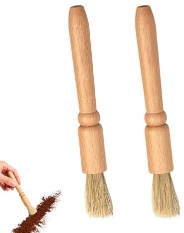 2 Pcs Pastry Brush Wooden Baking Brush Set Baking Tools for Pastry BBQ Cooking