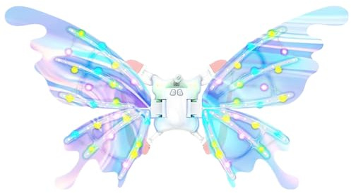 Flügel für Hunde, mit LED-Licht, 40 cm, elektrische Flügel für Hunde und Kinder, Cosplay, Party, Kostüm, Halloween-Festival, lustiges Zubehör