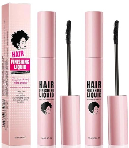 Slick Back Hair Stick for Flyaways - Non-Greasy & Moisturizing Hair Wax Stick, 15ml Travel Size Hair Gel & Mascara for Women's Styling