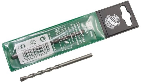 Dönges Steinbohrer ISO 5468 mit Hartmetallschneide, Ø 10,0 mm, Länge 600 mm (Bohrer Schlagbohrer Betonbohrer Mauerdurchbruchbohrer Mauerbohrer)