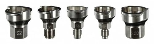 3M PPS 2.0 Spritzpistolen-Adapter #S34, 26129, 3/8 Zoll weiblich, 18 Gewinde NPS, verbindet ausgewählte Apollo und Jobsmart Lackierpistolen mit PPS 2.0 Lacksprühsystem, 1 Stück