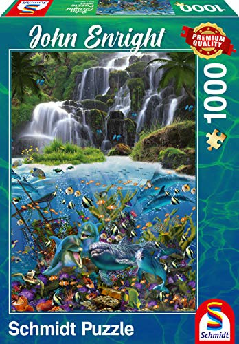 Schmidt Spiele 59684 John Enright, Wasserfall, 1000 Teile Puzzle
