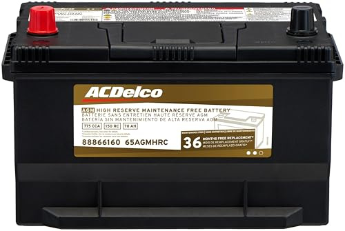 ACDelco Gold 65AGMHRC (88866160) 36 Month Warranty High Reserve AGM BCI Group 65 Battery