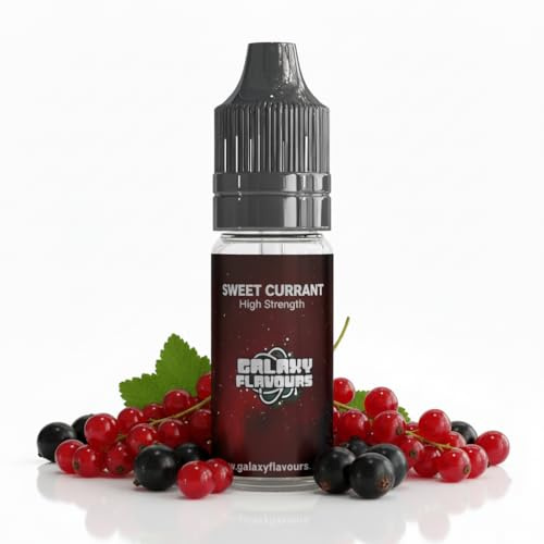 Galaxejuice - Aromatización alimentaria - 10 ml de grosella dulce aromatizantes y esencias - Sabores concentrados de alta resistencia para hornear y cocinar - Fabricado en Reino Unido