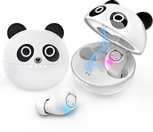 Togetface Auriculares Inalámbricos, Bluetooth 5.0 con cancelación de Ruido y Funda de Carga, Lindos Auriculares intrauditivos para niños, 36H Tiempo de reproducción IPX5 Control táctil Impermeable