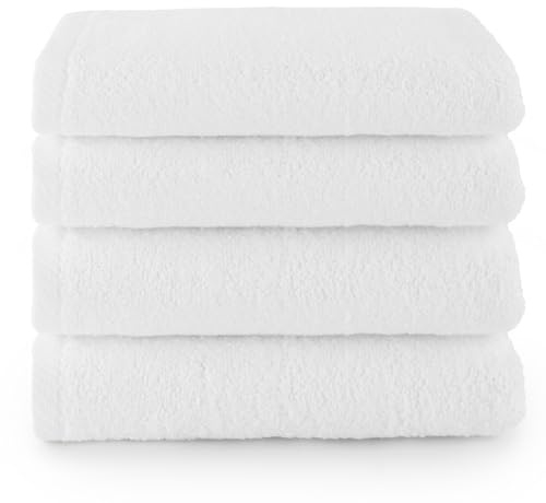 Top Towel – Toallas Cara/Bidé (4 Piezas): Toallas Baño Suaves y Absorbentes – Algodón 100%, 400 g/m², Sin Pelusa