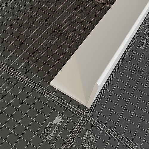 Baguette d'Angle PVC Cellulaire 50 mm - Longueur 1 m - Blanc