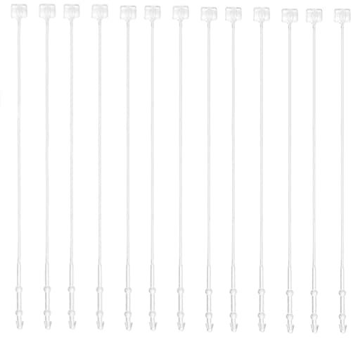 LATRAT 1000 Stück Sicherheitsfäden Loop Pins Transparent für Etiketten, Sicherheitsfäden Transparent für Kleidung, Schuhe und andere Produktetiketten