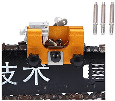 Chainsaw Sharpener, Chainsaw Chain Sharpening Jig, Hand-Cranked Chainsaw Sharpening Jig Kit Tool Suitable for for 8-20of Chain Saws and Electric Saws