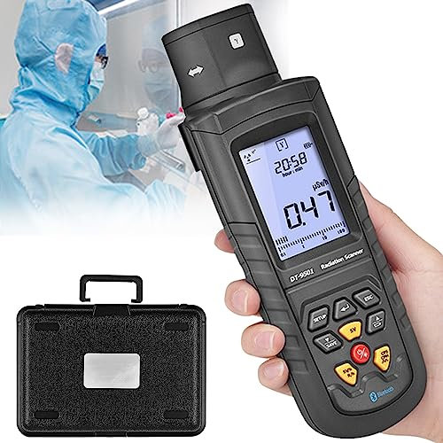 USEBEM Contatore Geiger Professionale Rilevatore di Radiazioni Nucleari Contatore Radioattivo,Rilevatore di Radiazioni di Campo Elettromagnetico,con Display A LED