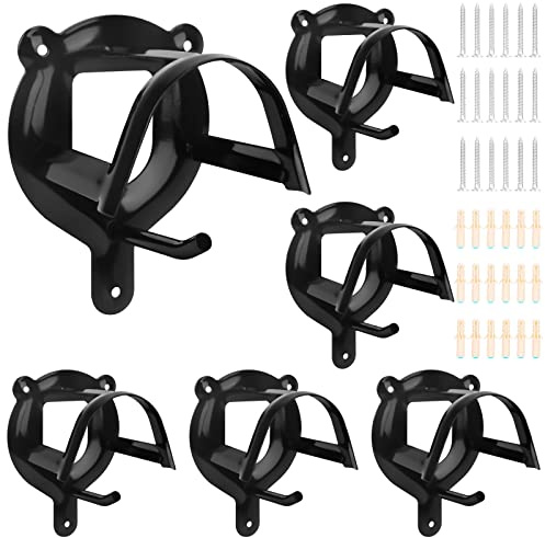 VEUWOLM 6 Pezzi Ganci Briglie per Cavalli, Ganci per Briglie, Staffa per Briglie in Metallo, Montaggio a Parete, Supporto per Briglie con Tubi e Viti per Briglie Accessori