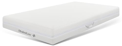 Kaltschaummatratze, 7 Zonen Komfortschaummatratze, 20 cm hoch, H2/H3 Härtegrad, Ergonomische Matratze mit Abnehmbarem & Waschbarem Bezug,Hausstauballergiker Geeignet, Wendematratze (90x200 cm)