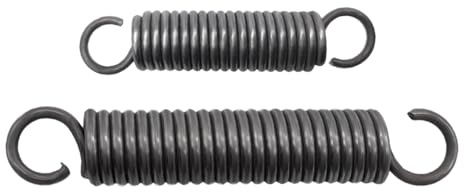 2 Stück Federstahl-Zugfeder mit Haken spring, Drahtdurchmesser 2.0mm, OD 20mm, Länge 60mm, Stärke Zugfeder