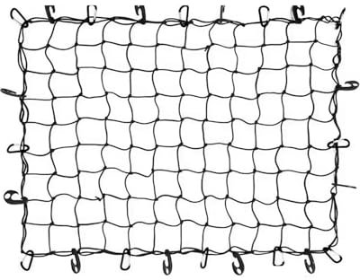 PPLKHS Rete Portaoggetti Soffitto Auto Rete di Carico per Camioncino con 12 Moschettoni in Metallo Rete per Bagagli sul Tetto Dell'auto 180x120CM Rete per Portapacchi in Gomma per Auto