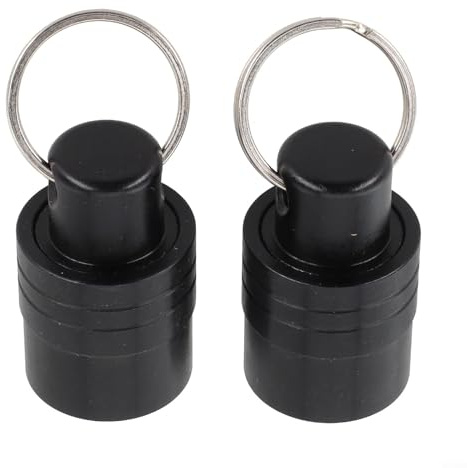 Alanmoship 2pcs SDS Shank Screwdriver Bits Holder Extension Bar for Electric Drivers and Handheld Tools Aluminum Alloy Drill Storage Keychain 40x35mm