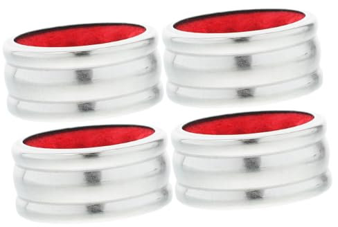 HOMOCONO 4pcs Drip Collar for Wine Bottle Removable Wine Drip Ring Stainless Steel