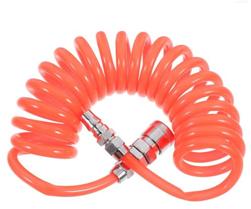 FIXOSHEE Pu-luftschlauch-kit Für Kompressor Lang Mit Spiraldesign Innendurchmesser Außendurchmesser Flexibler Ersatz-luftschlauch Mit Anschlüssen Für Luftpumpen Und Effiziente Gasübertragun